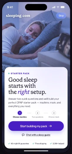 The CPAP.com Starter Pack — screen 1